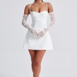 Dalary Mini Dress - Ivory - Image 3