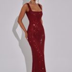 Petra Maxi Dress - Wine - Image 5