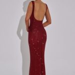 Petra Maxi Dress - Wine - Image 6