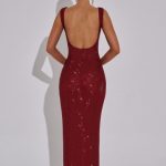 Petra Maxi Dress - Wine - Image 8