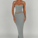 Yazmin Maxi Skirt - Steel