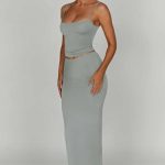 Yazmin Maxi Skirt - Steel - Image 3