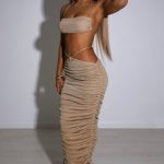 Valencia Maxi Skirt - Gold Sparkle - Image 5