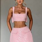 Kiri Mini Skirt - Blush