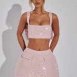 Kiri Mini Skirt - Blush - Image 5