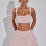 Kiri Mini Skirt - Blush - Image 10
