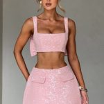 Kiri Mini Skirt - Blush - Image 13