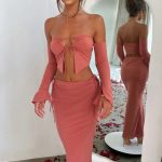 Tana Maxi Skirt - Rose Pink - Image 3