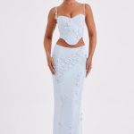 Dalary Maxi Skirt - Blue - Image 3