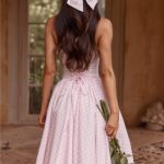 Mitzi Bow - Blush Gingham