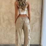 Tinashe Cargo Pants - Sand - Image 4
