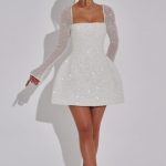 Annabelle Mini Dress - Ivory - Image 6