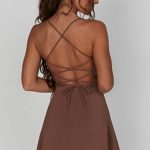 Renee Mini Dress - Chocolate - Image 4