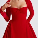 Megan Mini Dress - Red - Image 8