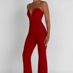 Jordi Jumpsuit - Red - Image 2