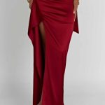 Halsey Maxi Skirt - Wine - Image 5