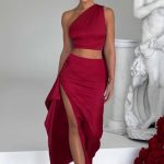 Halsey Maxi Skirt - Wine - Image 16