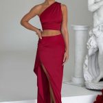 Halsey Maxi Skirt - Wine - Image 17