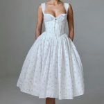 Marlena Midi Dress - White Multi Floral Print