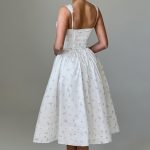 Marlena Midi Dress - White Multi Floral Print - Image 4