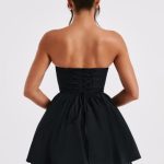Evie Mini Dress - Black - Image 4