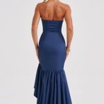 Angelina Maxi Dress - Navy - Image 4