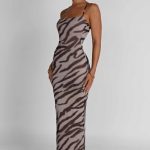 Nessa Maxi Dress - Zebra Print - Image 4