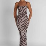 Nessa Maxi Dress - Zebra Print - Image 5