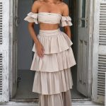 Joy Maxi Skirt - Beige - Image 3