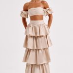 Joy Maxi Skirt - Beige - Image 4