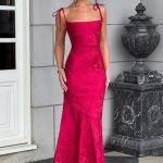 Whitney Maxi Dress - Red - Image 6