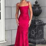 Whitney Maxi Dress - Red - Image 7