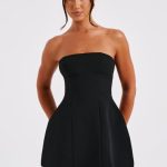 Asha Mini Dress - Black - Image 7