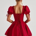 Annie Mini Dress - Red - Image 2