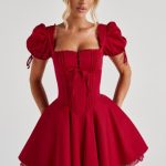Annie Mini Dress - Red - Image 3