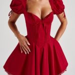 Annie Mini Dress - Red - Image 4