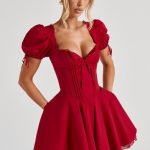 Annie Mini Dress - Red - Image 7
