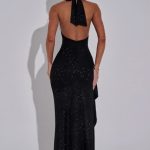 Joelle Maxi Dress - Black Sparkle - Image 4