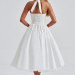 Cressida Midi Dress - Ivory - Image 3