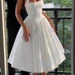 Cressida Midi Dress - Ivory - Image 7