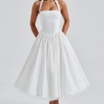 Cressida Midi Dress - Ivory - Image 8