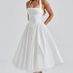 Cressida Midi Dress - Ivory - Image 12
