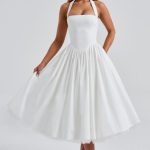 Cressida Midi Dress - Ivory - Image 13