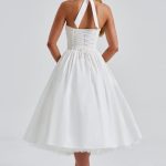 Cressida Midi Dress - Ivory - Image 15