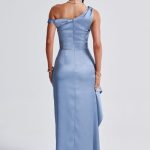 Juliene Maxi Dress - Dusty Blue - Image 4