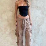 Tinashe Cargo Pants - Tan - Image 2
