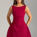 Alana Mini Dress - Wine - Image 7