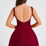 Alana Mini Dress - Wine - Image 8