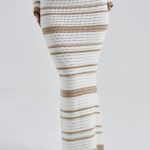Georgia Maxi Skirt - Beige/White - Image 4