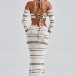Georgia Maxi Skirt - Beige/White - Image 6